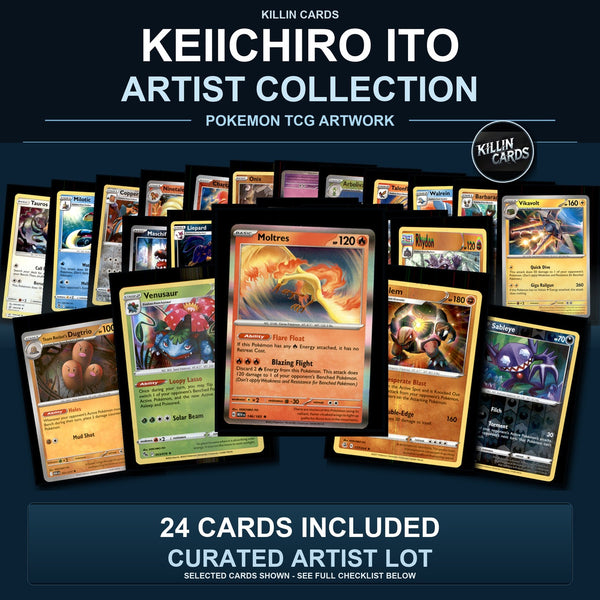 Pokemon TCG KEIICHIRO ITO Artist Collection 24 Cards Lot