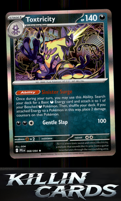 Toxtricity 068/094 Pokemon Rare ME02: Phantasmal Flames Card NM