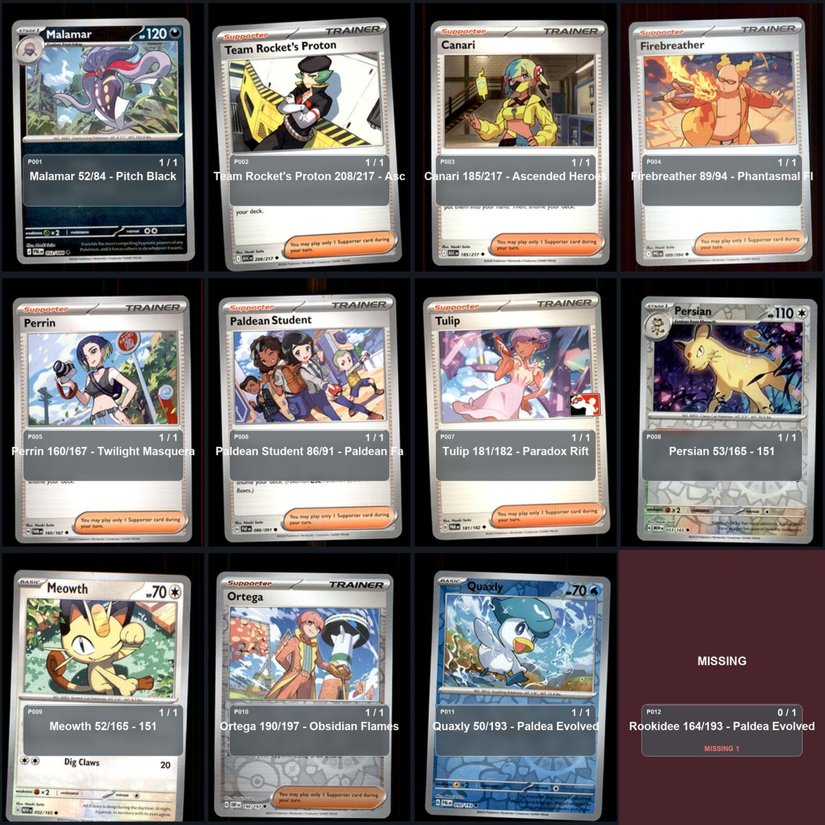 Pokemon TCG Naoki Saito Artist Collection 37 Cards Lot