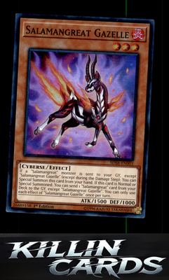 1st Edition Salamangreat Gazelle SDSB-EN003 YuGiOh Super Rare Structure Deck: So