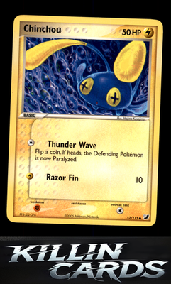 Chinchou 52/115 Pokemon Common Unseen Forces Card LP