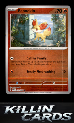 Reverse Holofoil Fennekin 011/086 Pokemon Common ME04: Chaos Rising Card NM
