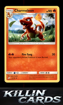 Charmeleon 13/181 Pokemon Uncommon SM - Team Up Card LP