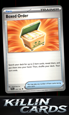 Boxed Order 143/162 Pokemon Uncommon SV05: Temporal Forces Card NM