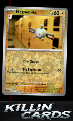 Reverse Holofoil Magnemite 081/165 Pokemon Common SV: Scarlet & Violet 151 Card