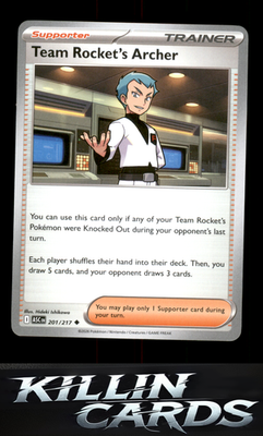 Team Rocket's Archer 201/217 Pokemon Uncommon ME: Ascended Heroes Card NM