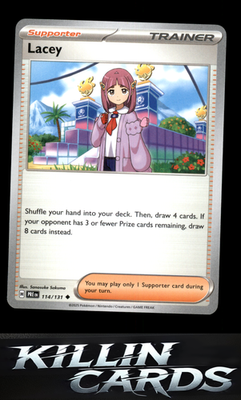 Lacey - 114/131 114/131 Pokemon Uncommon SV: Prismatic Evolutions Card NM