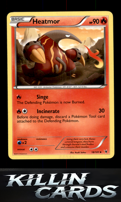 Heatmor 18/101 Pokemon Uncommon Noble Victories Card NM