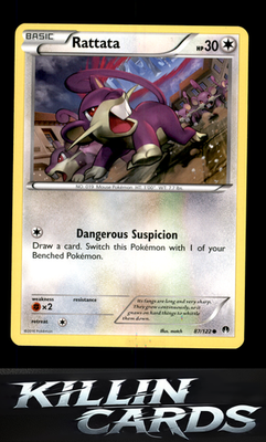 Rattata 87/122 Pokemon Common XY - BREAKpoint Card NM
