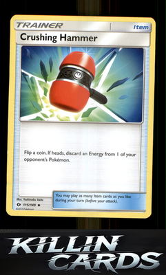 Crushing Hammer 115/149 Pokemon Uncommon SM Base Set Card NM