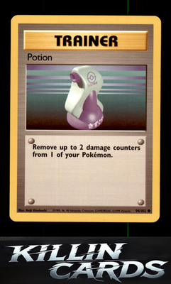Potion 094/102 Pokemon Common Base Set Card LP
