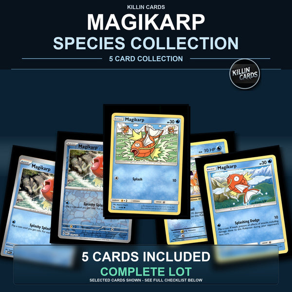 Pokemon TCG Magikarp Species Collection 5 Different Cards