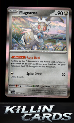 Magearna 107/159 Pokemon Rare SV09: Journey Together Card NM