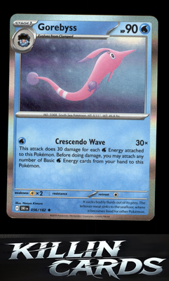 Gorebyss 056/182 Pokemon Rare SV10: Destined Rivals Card NM