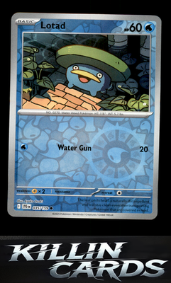 Reverse Holofoil Lotad 035/159 Pokemon Common SV09: Journey Together Card NM