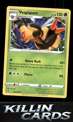 Vespiquen 012/189 Pokemon Rare SWSH10: Astral Radiance Card NM