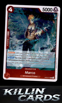 Marco (Reprint) OP02-018 One Piece Card Game R Premium Booster -The Best- Card N