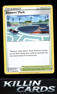 Skaters' Park 242/264 Pokemon Uncommon SWSH08: Fusion Strike Card NM