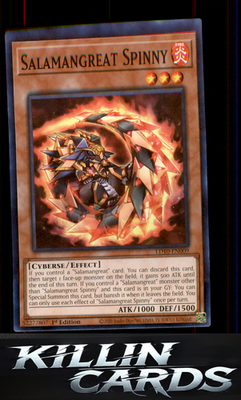 1st Edition Salamangreat Spinny LD10-EN009 YuGiOh Common Legendary Duelists: Sou