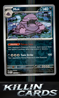 Reverse Holofoil Muk 127/198 Pokemon Uncommon SV01: Scarlet & Violet Base Set Ca