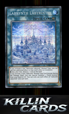 1st Edition Labrynth Labyrinth MP23-EN233 YuGiOh Prismatic Secret Rare 25th Anni