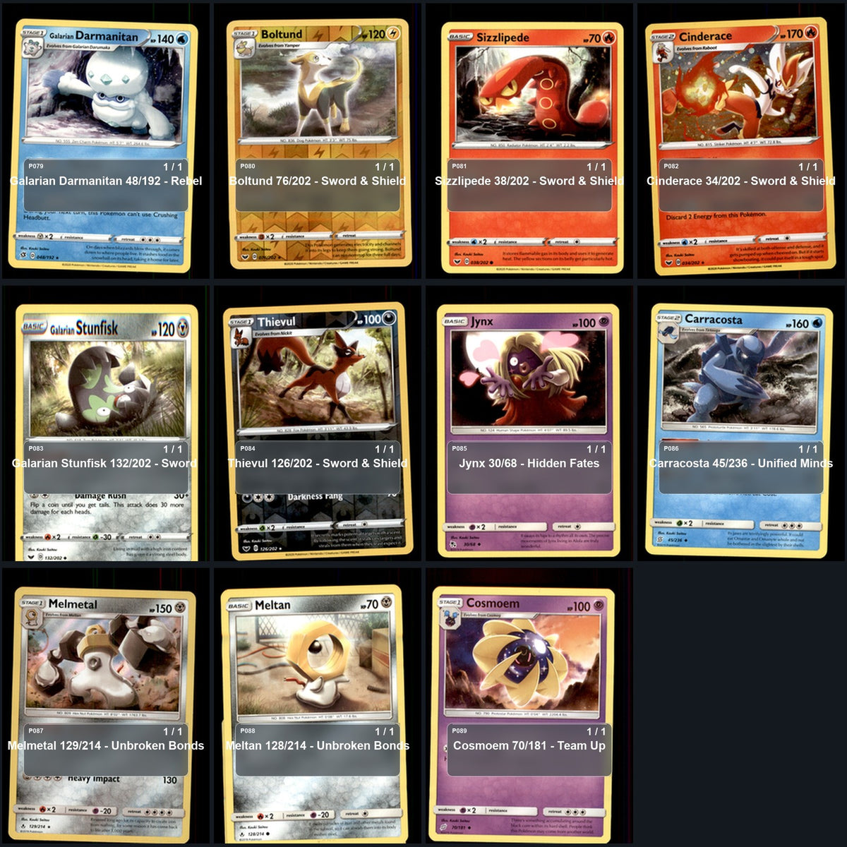 Pokemon TCG Kouki Saitou Artist Collection 111 Cards Lot