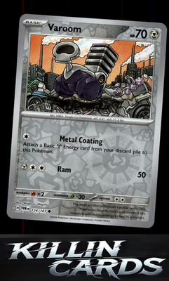 Reverse Holofoil Varoom 124/167 Pokemon Common SV06: Twilight Masquerade Card NM