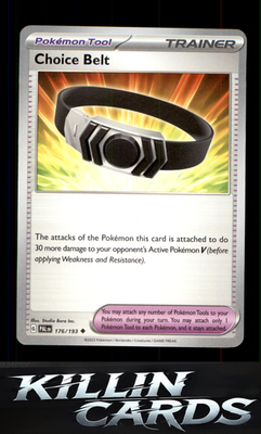 Choice Belt 176/193 Pokemon Uncommon SV02: Paldea Evolved Card NM