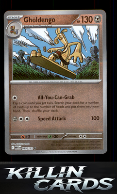 Reverse Holofoil Gholdengo 099/132 Pokemon Uncommon ME01: Mega Evolution Card NM