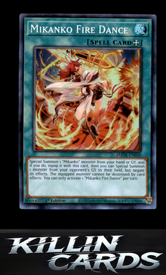 1st Edition Mikanko Fire Dance AMDE-EN030 YuGiOh Super Rare Amazing Defenders Ca