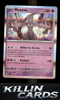 Mewtwo 150/165 Pokemon Rare SV: Scarlet & Violet 151 Card NM