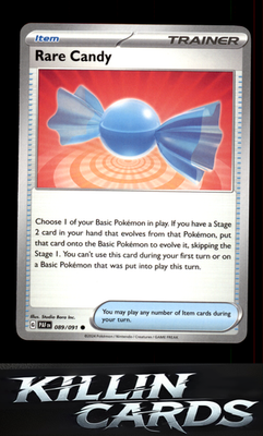 Rare Candy 089/091 Pokemon Common SV: Paldean Fates Card NM