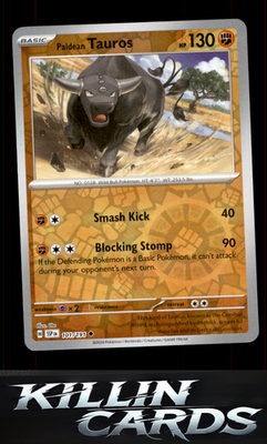 Reverse Holofoil Paldean Tauros - 101/191 101/191 Pokemon Uncommon SV08: Surging