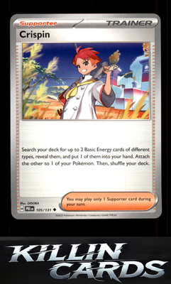 Crispin - 105/131 (Poke Ball Pattern) 105/131 Pokemon Uncommon SV: Prismatic Evo