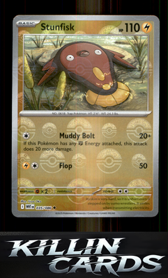 Stunfisk (Poke Ball Pattern) 035/086 Pokemon Uncommon SV: White Flare Card NM