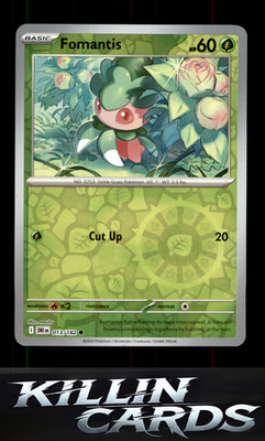 Reverse Holofoil Fomantis 013/182 Pokemon Common SV10: Destined Rivals Card NM