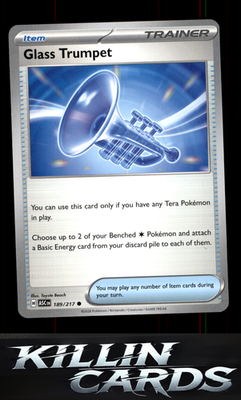 Glass Trumpet - 189/217 189/217 Pokemon Common ME: Ascended Heroes Card NM