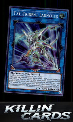 T.G. Trident Launcher OP23-EN009 YuGiOh Super Rare OTS Tournament Pack 23 Card N