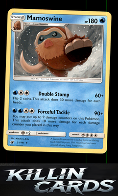Mamoswine 21/111 Pokemon Rare SM - Crimson Invasion Card NM