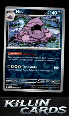 Reverse Holofoil Muk 127/198 Pokemon Uncommon SV01: Scarlet & Violet Base Set Ca