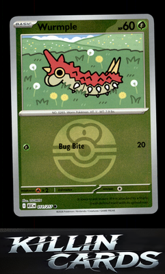 Reverse Holofoil Wurmple (Love Ball) 011/217 Pokemon Common ME: Ascended Heroes