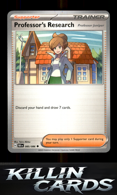 Professor's Research [Professor Juniper] 085/086 Pokemon Uncommon SV: Black Bolt