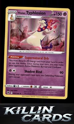 Hisuian Typhlosion 052/189 Pokemon Holo Rare SWSH10: Astral Radiance Card NM