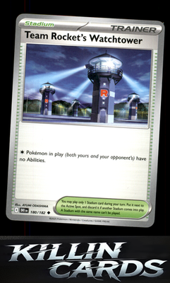 Team Rocket's Watchtower 180/182 Pokemon Uncommon SV10: Destined Rivals Card NM