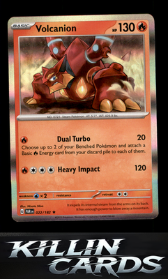Volcanion 022/182 Pokemon Rare SV04: Paradox Rift Card NM
