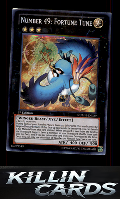 1st Edition Number 49: Fortune Tune NUMH-EN029 YuGiOh Secret Rare Number Hunters