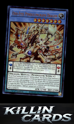 1st Edition Odd-Eyes Pendulumgraph Dragon MP23-EN079 YuGiOh Ultra Rare 25th Anni