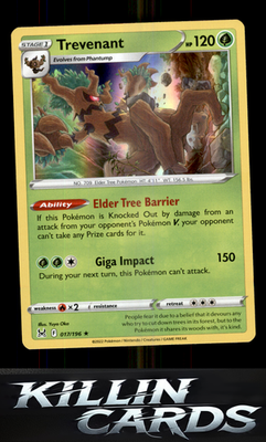 Trevenant 017/196 Pokemon Holo Rare SWSH11: Lost Origin Card NM