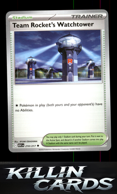 Team Rocket's Watchtower 210/217 Pokemon Uncommon ME: Ascended Heroes Card NM