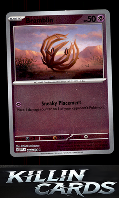 Reverse Holofoil Bramblin 046/094 Pokemon Common ME02: Phantasmal Flames Card NM